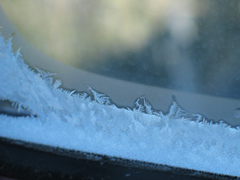 frost on the window