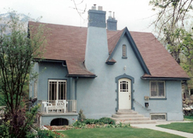 Our first home in the basement of this house