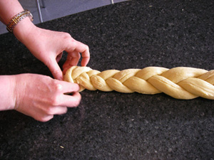Tucking ends under