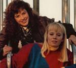 Alison (top) and Teresa (bottom) in 1988