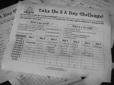 Record of the fruits and vegetables I ate