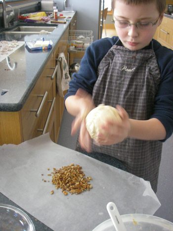 NH making a cheese ball
