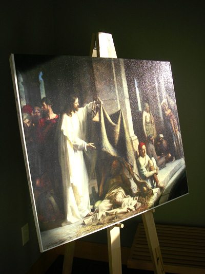 My giclee copy of Carl Bloch's painting Christ Healing the Sick at Bethesda My giclee copy of Carl Bloch's painting Christ Healing the Sick at Bethesda